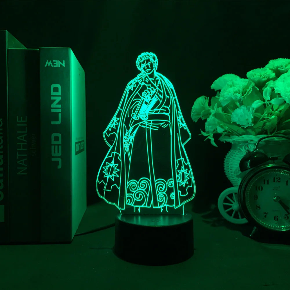 One Piece Wanted Card Light 3D