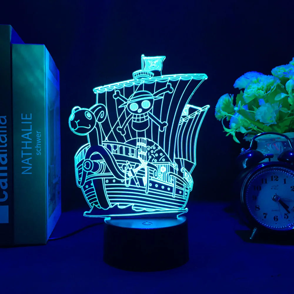 One Piece Wanted Card Light 3D