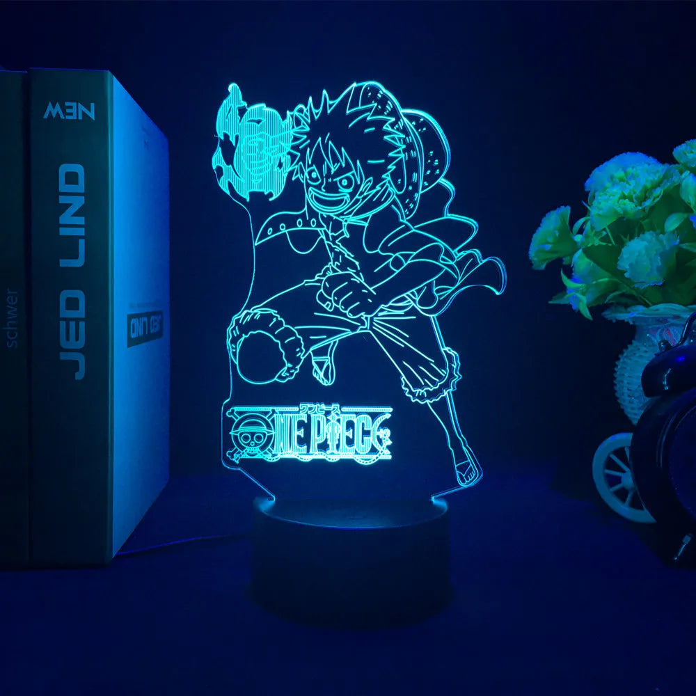 One Piece Wanted Card Light 3D