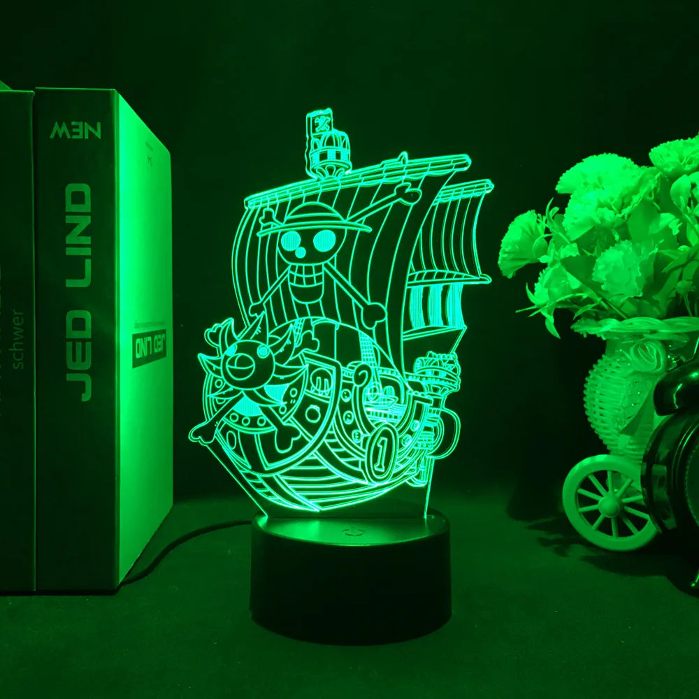 One Piece Wanted Card Light 3D