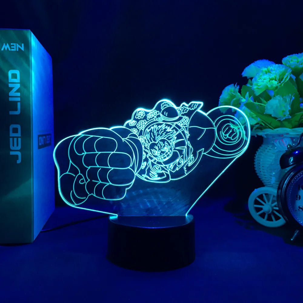 One Piece Wanted Card Light 3D