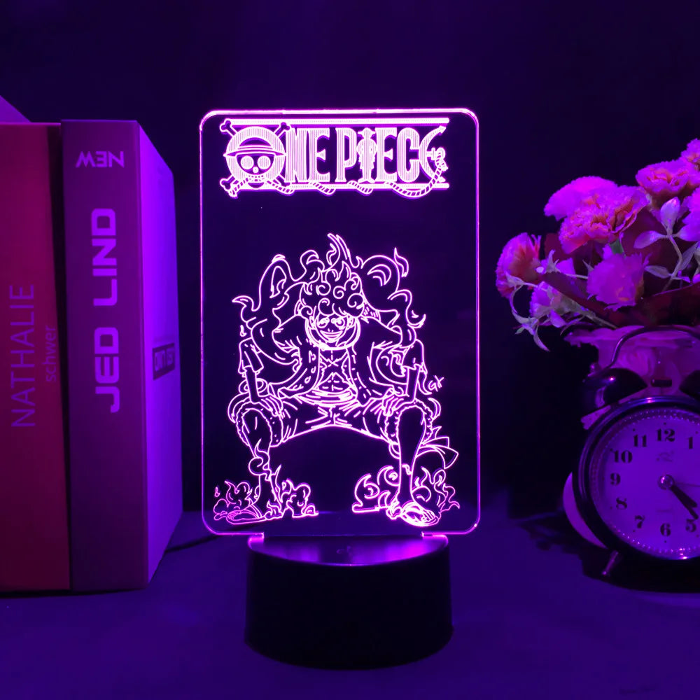 One Piece Wanted Card Light 3D