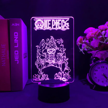 One Piece Wanted Card Light 3D