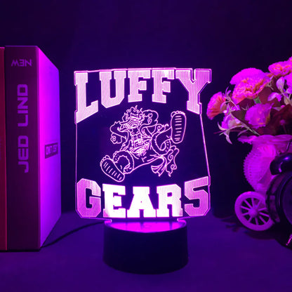 One Piece Wanted Card Light 3D